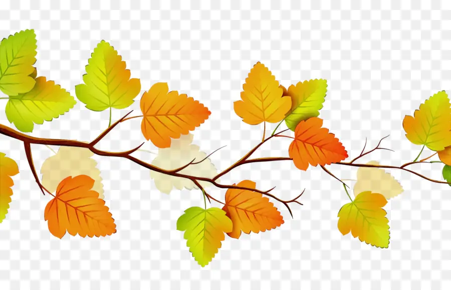 L'automne，La Couleur Des Feuilles D'automne PNG