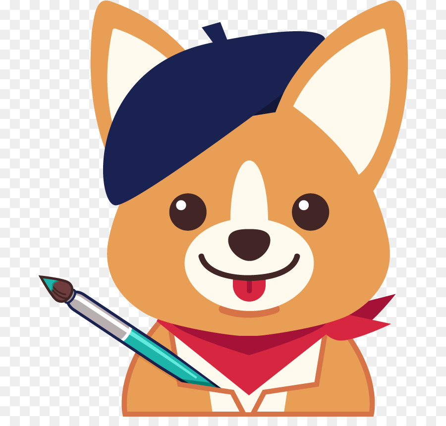 Chien De Dessin Animé Avec Brosse，Chien PNG