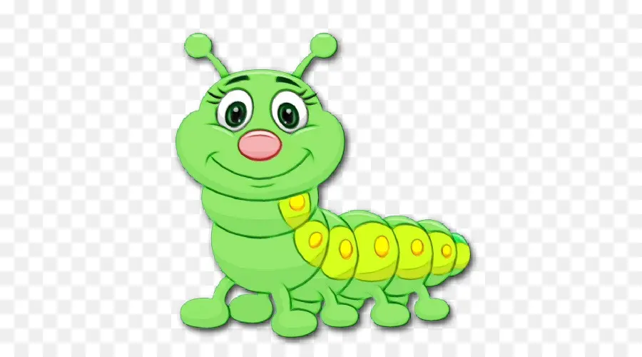 Chenille Verte，Insecte PNG