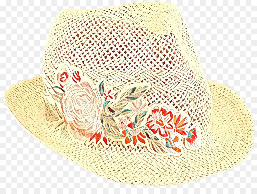 Chapeau Jaune Avec Des Fleurs，Jardinage PNG