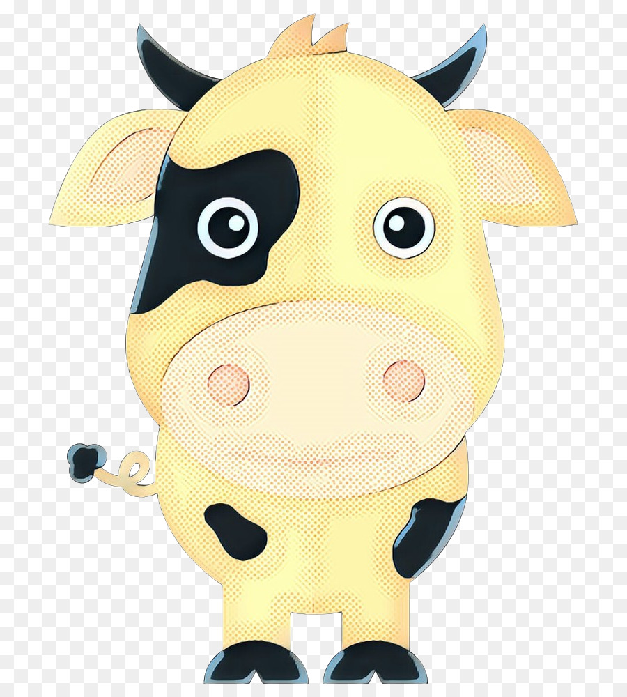 Visage De Vache De Dessin Animé，Animal PNG