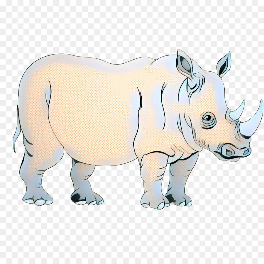 Rhinocéros，Cheval PNG