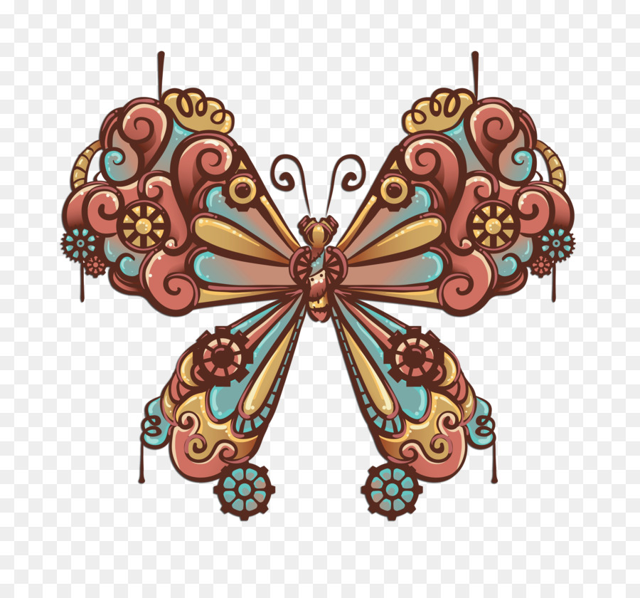 Steampunk，Papillon PNG