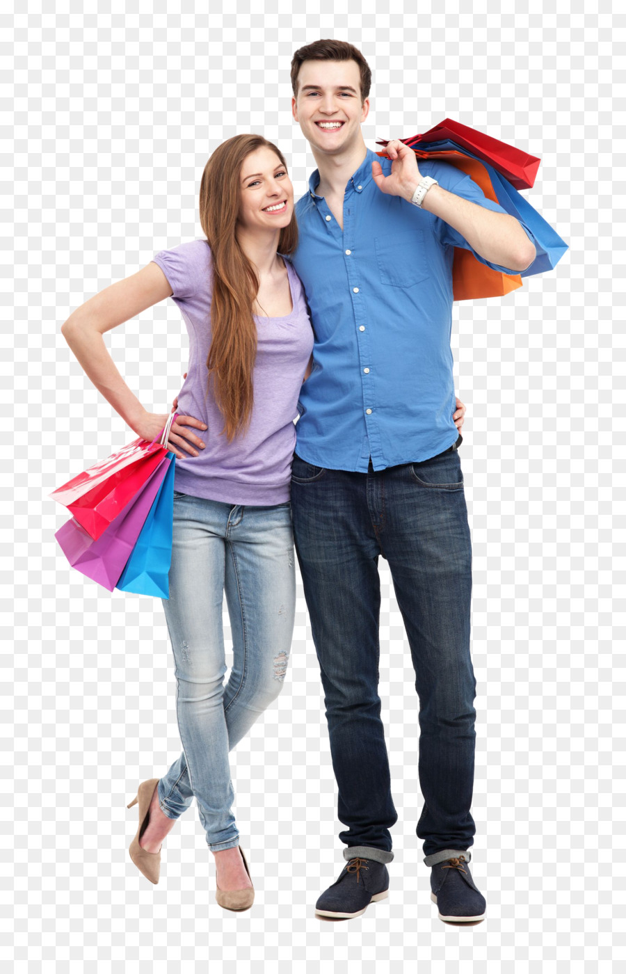 Shopping En Couple，Couple PNG