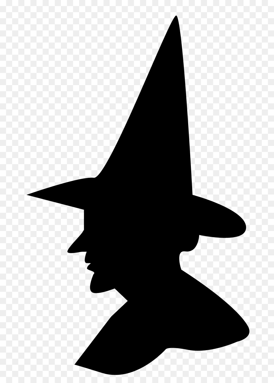 Sorcière Silhouette，Chapeau PNG