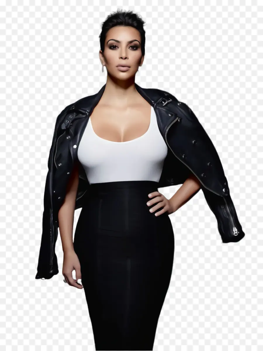 Femme En Noir，Veste PNG