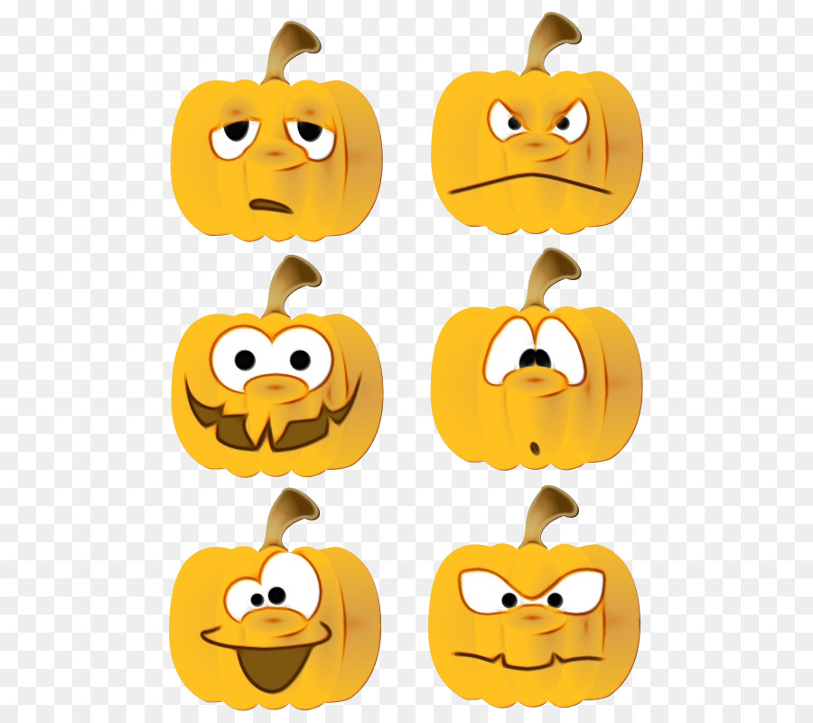 Visages De Citrouille，Halloween PNG