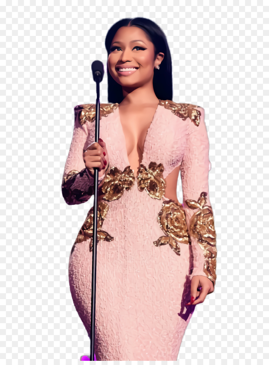 Femme，Microphone PNG