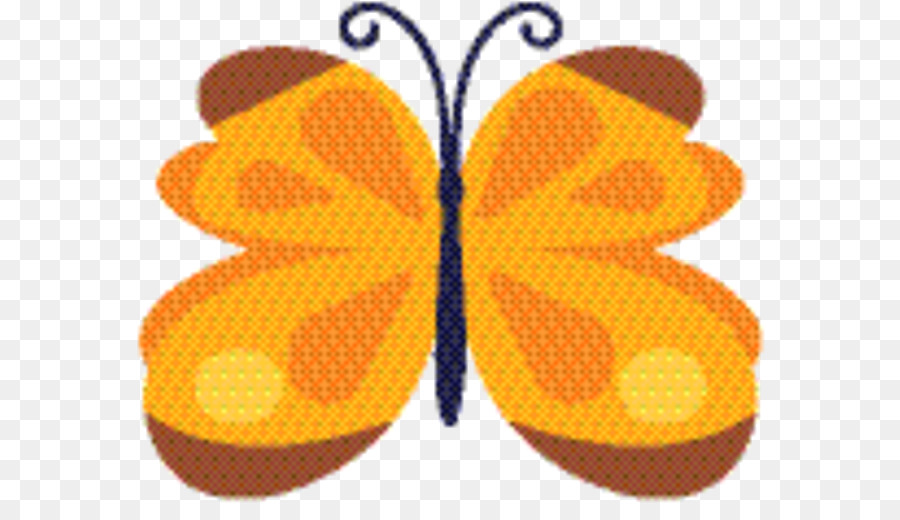 Papillon Monarque，Jaune PNG