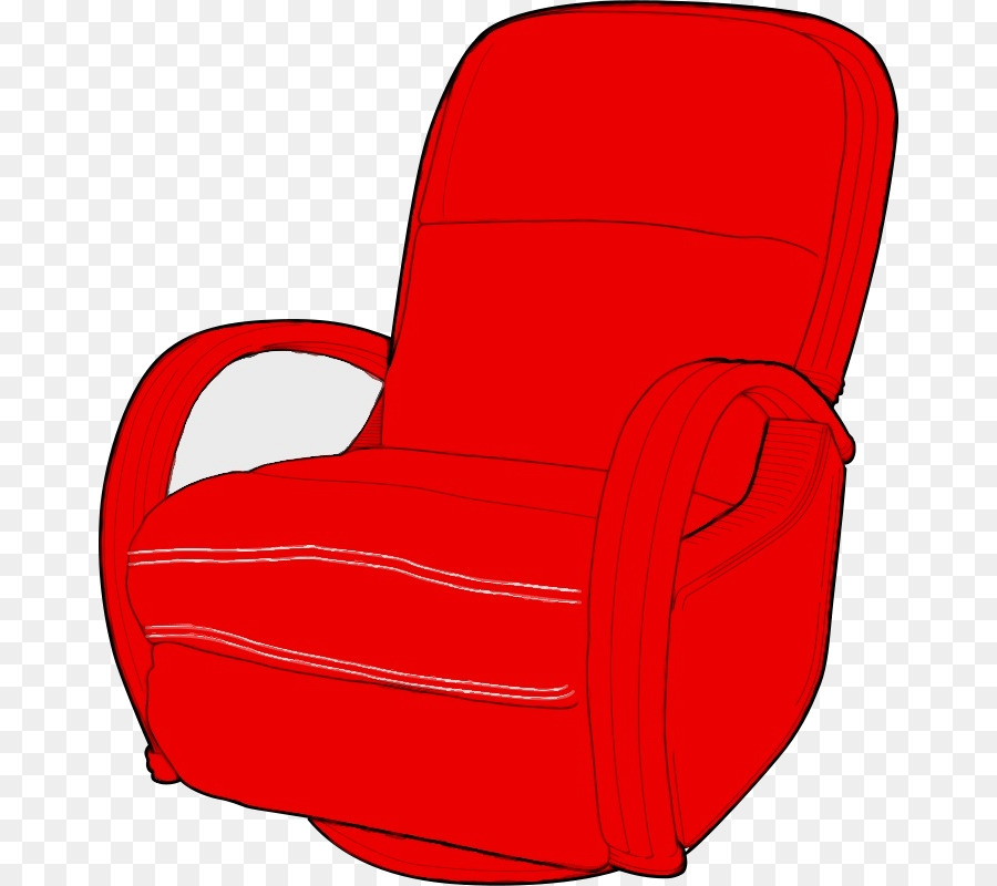 Fauteuil Rouge，Meubles PNG