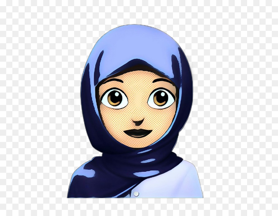 Fille Avec Hijab，Affronter PNG