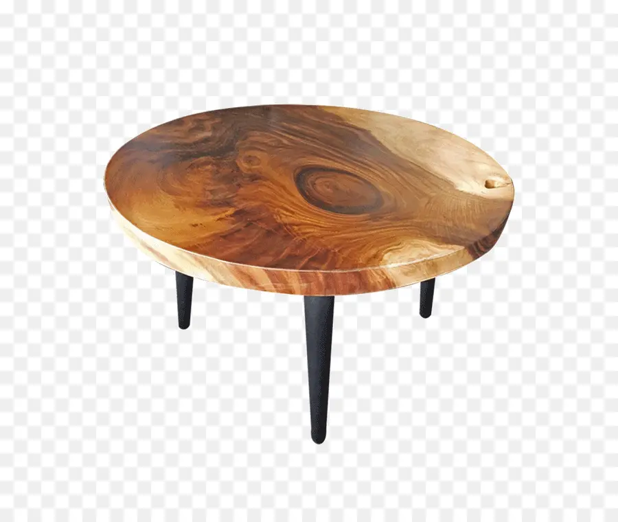 Table En Bois，Rond PNG