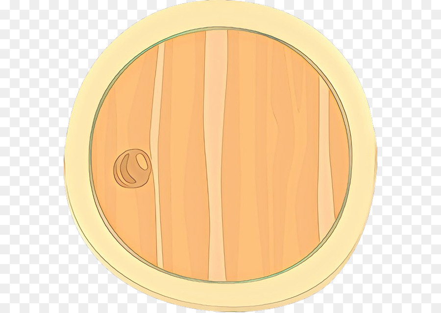 Porte Ronde En Bois，Brun PNG