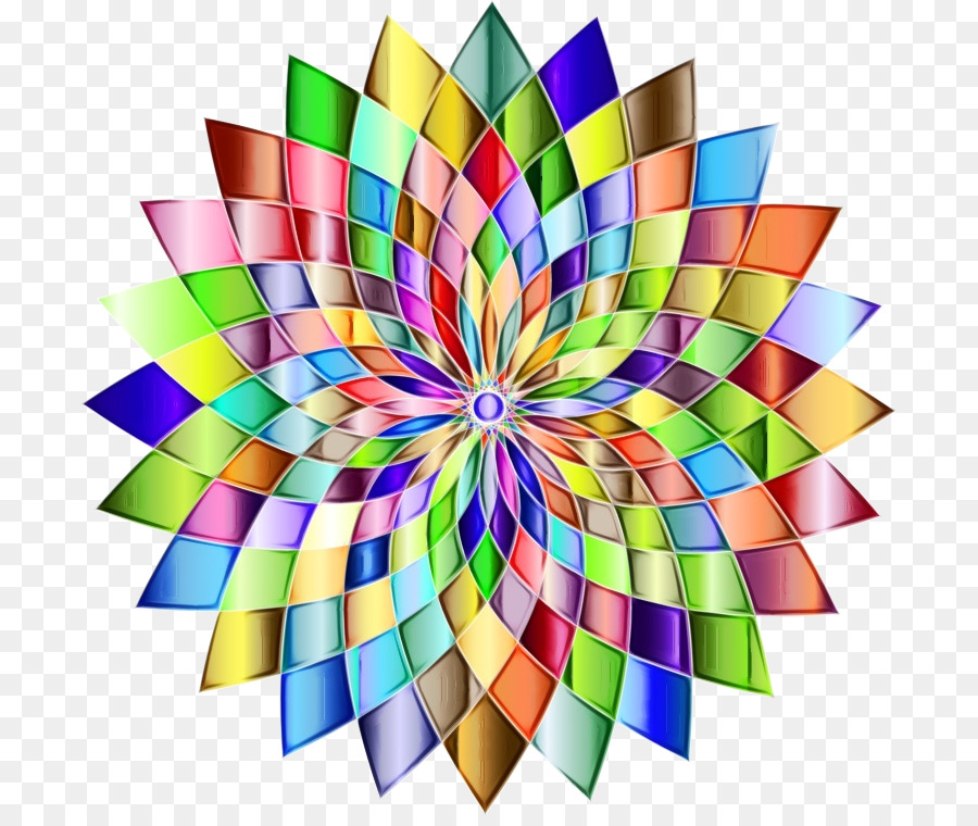 Mandala Coloré，Modèle PNG