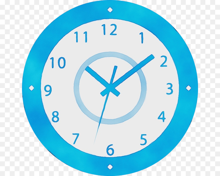 Horloge，Bleu PNG