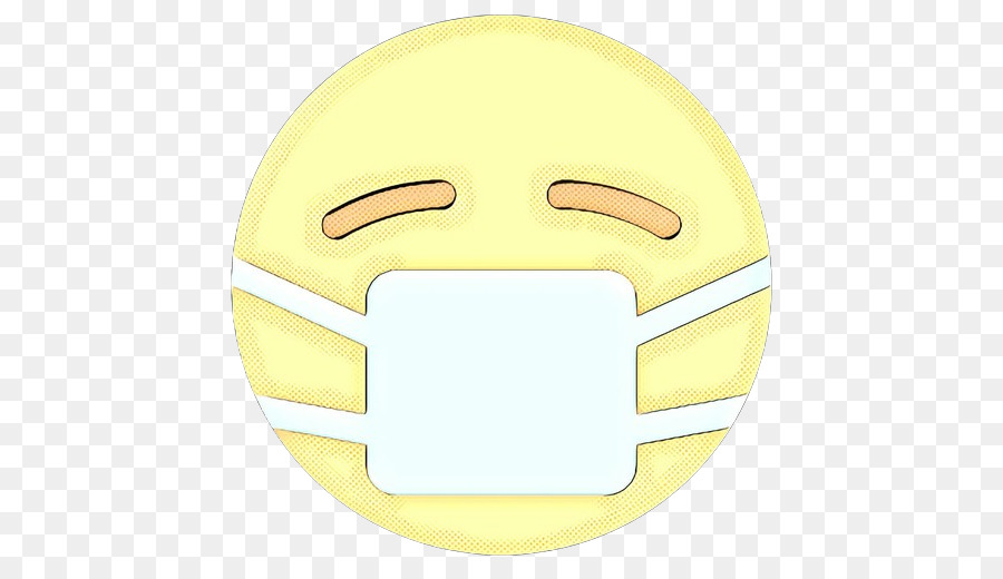 Masque Facial Emoji，Jaune PNG