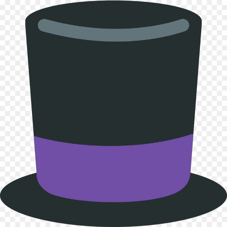 Chapeau Violet，Bande Orange PNG