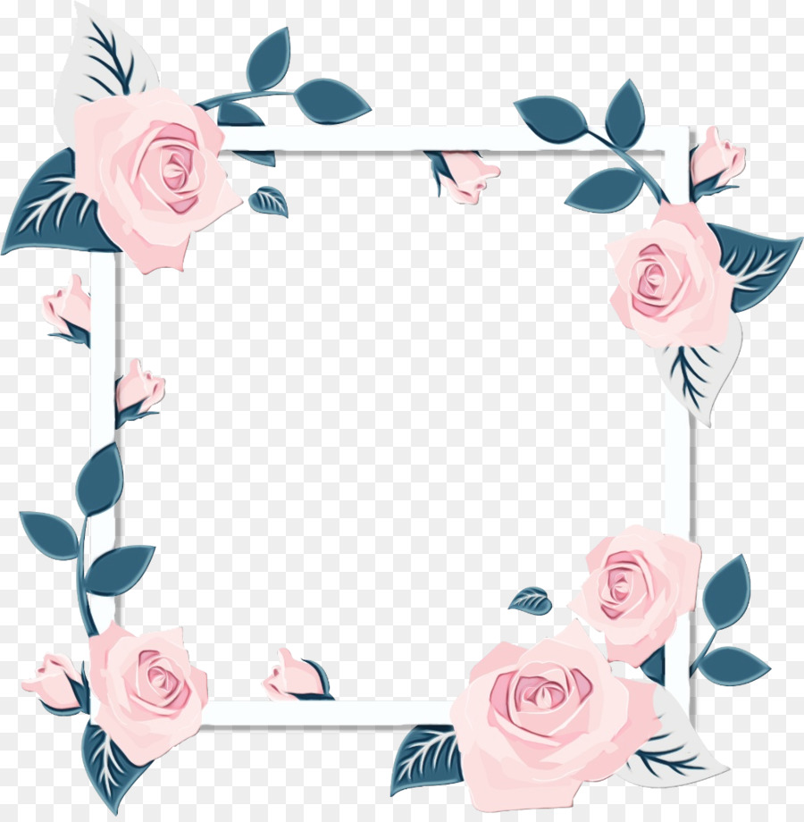 Cadre Floral，Roses PNG