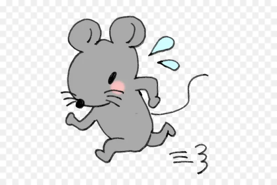 Souris En Cours D'exécution，Dessin Animé PNG