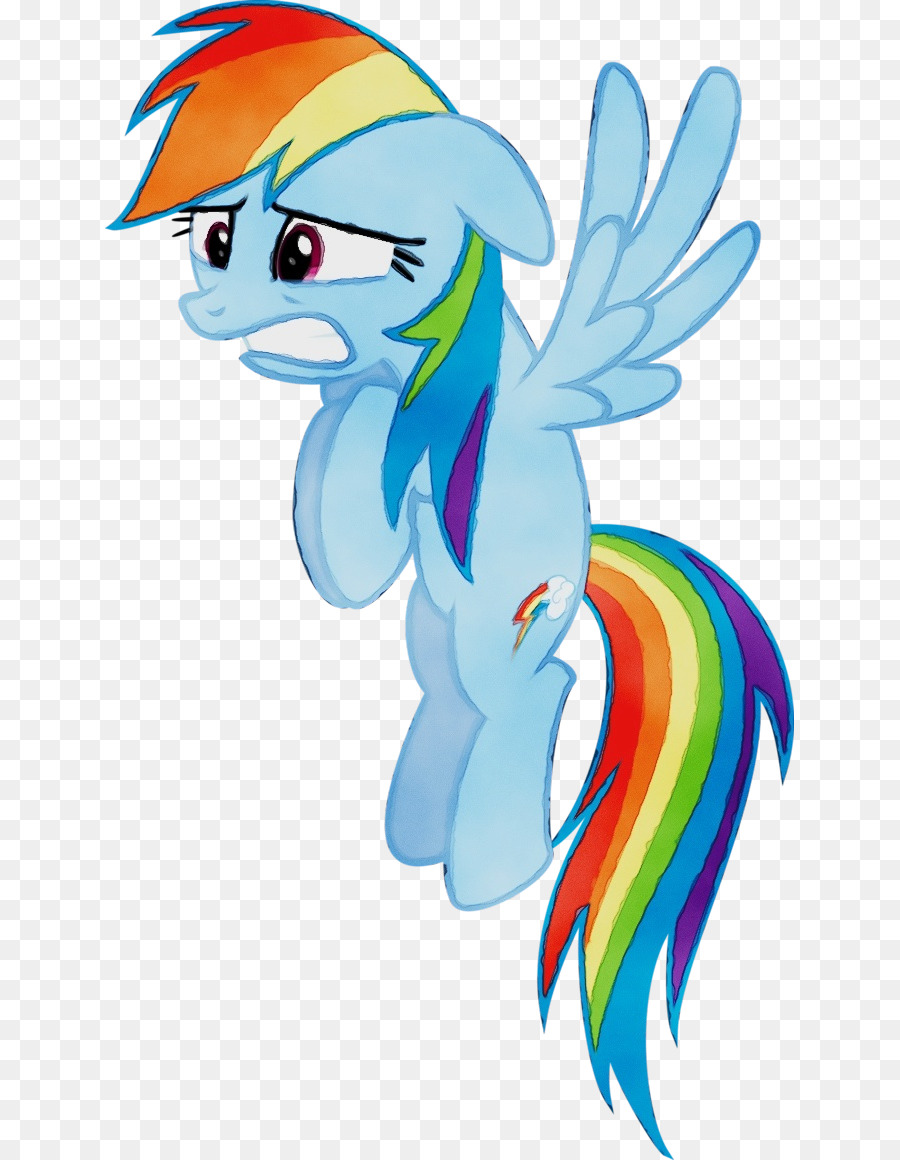 Poney Arc En Ciel，Coloré PNG