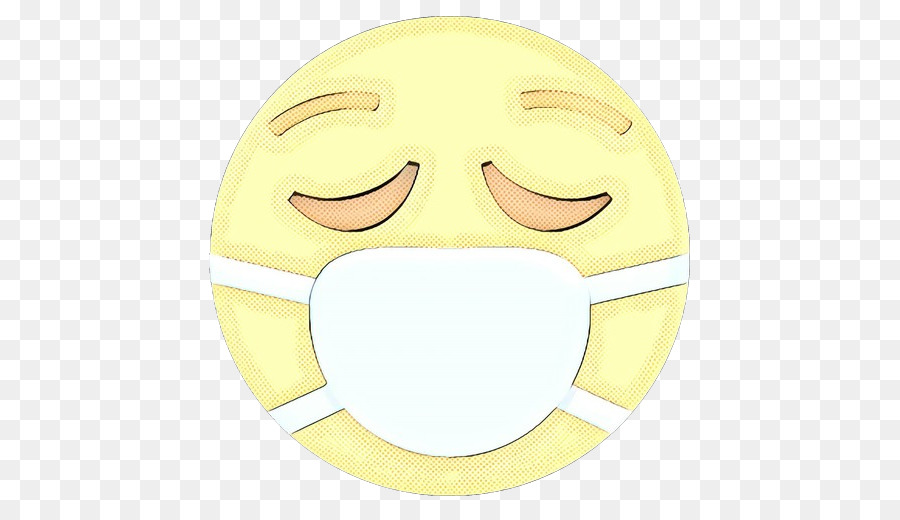 Masque Facial Emoji，Jaune PNG