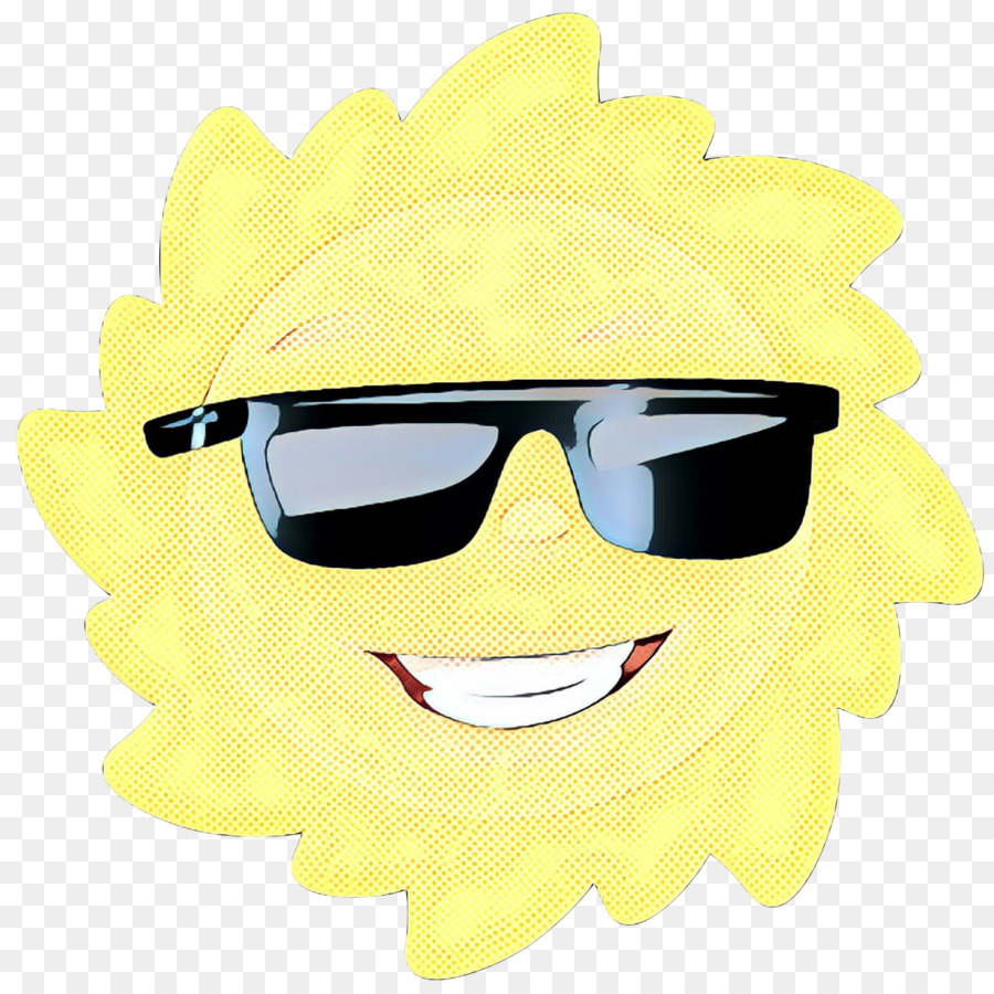 Soleil Avec Des Lunettes De Soleil，Souriant PNG