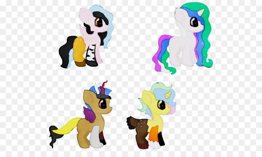 Poneys Colorés，Dessin Animé PNG