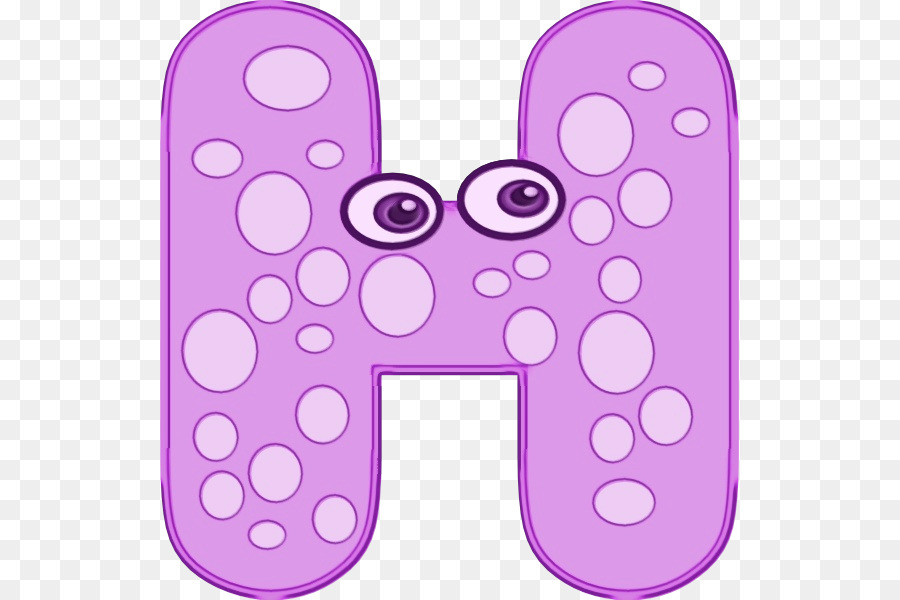 Lettre H，Violet PNG