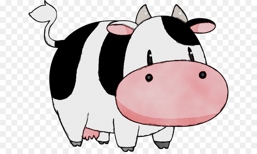 Vache De Dessin Animé，Taches PNG