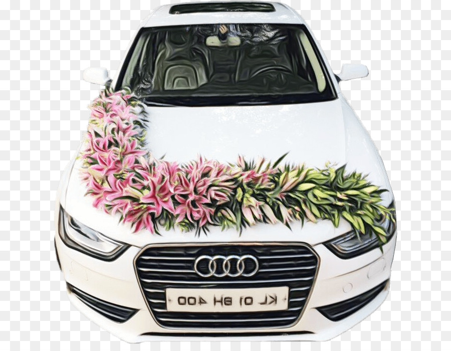 Voiture Décorée，Fleurs PNG