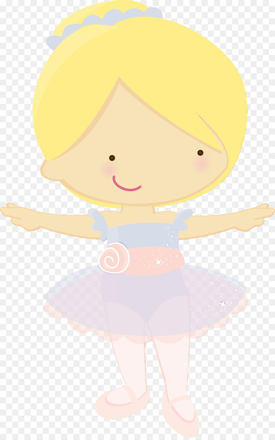 Ballerine，Robe Rose PNG