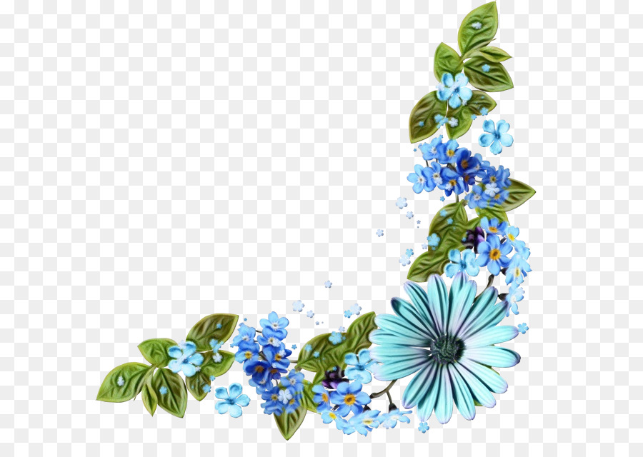 Bleu，Fleur PNG