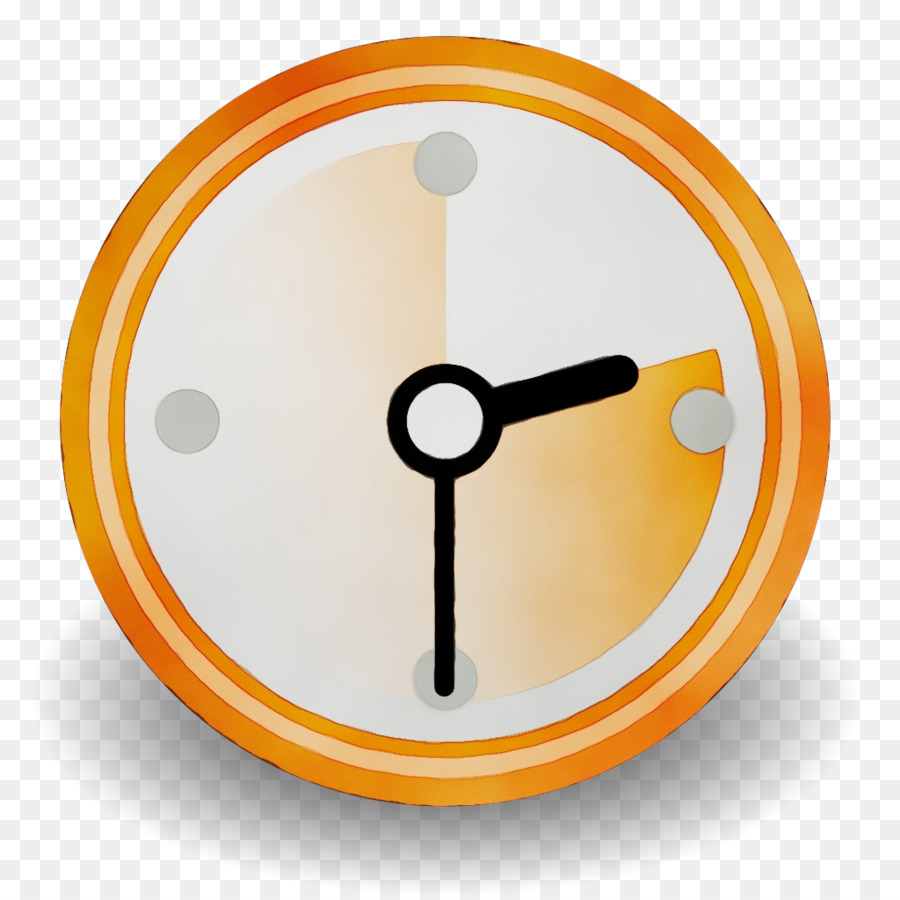 Horloge Orange，Temps PNG