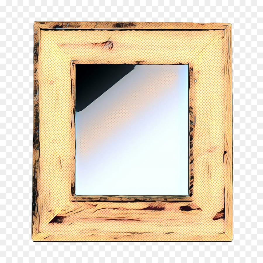 Miroir En Bois，Carré PNG