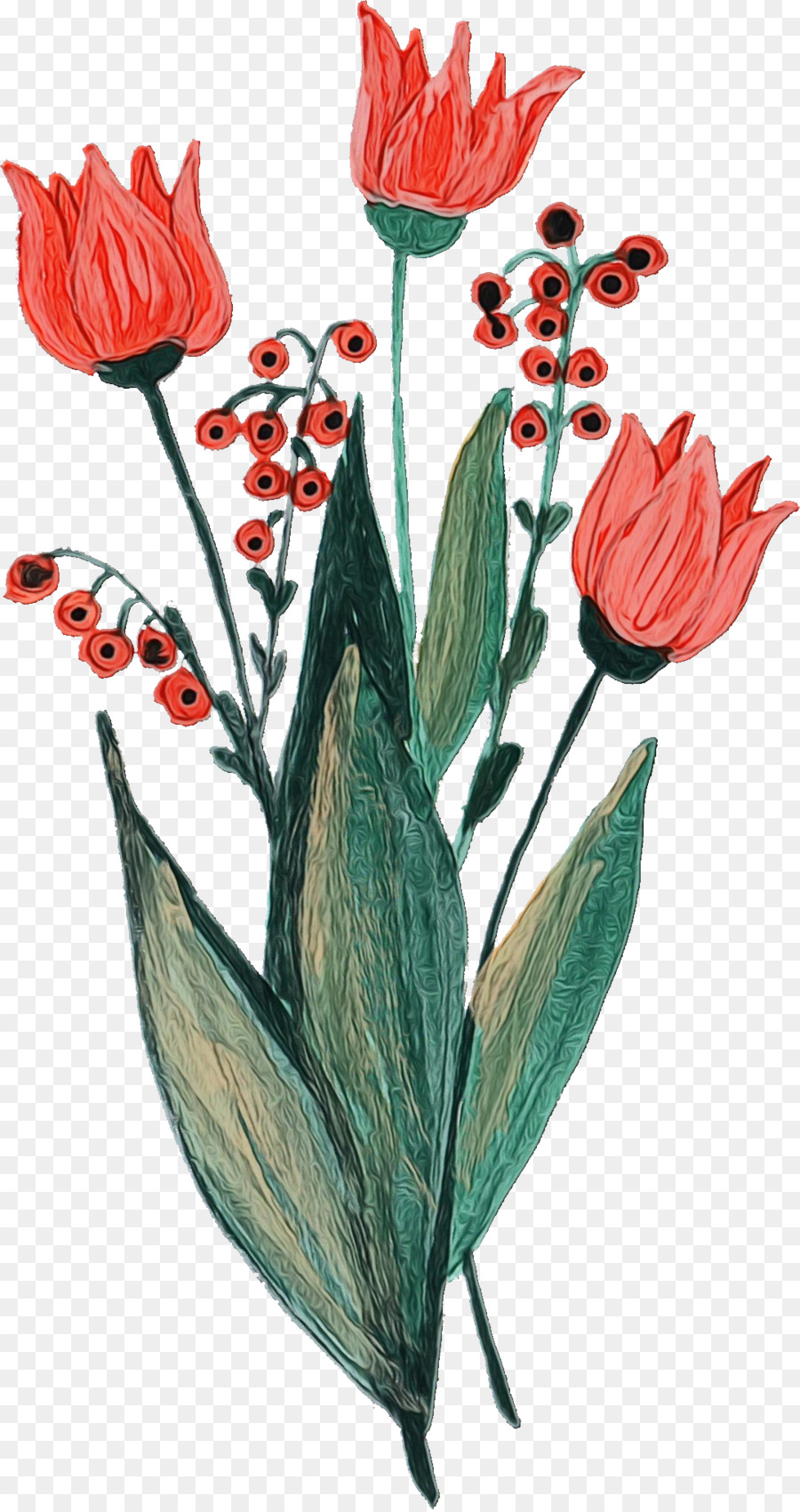 Fleurs Rouges，Bouquet PNG