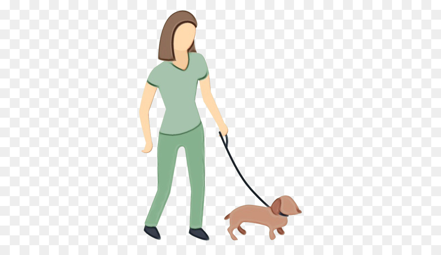 Femme Qui Promène Son Chien，Animal De Compagnie PNG