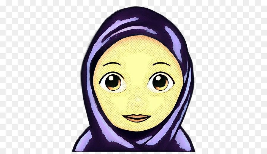 Fille Avec Hijab，Affronter PNG