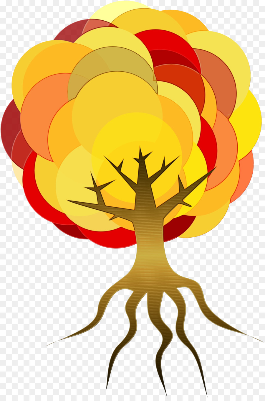 Arbre Coloré，Automne PNG