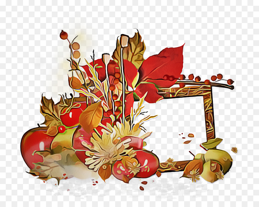 Fruits Et Feuilles D'automne，Pommes PNG