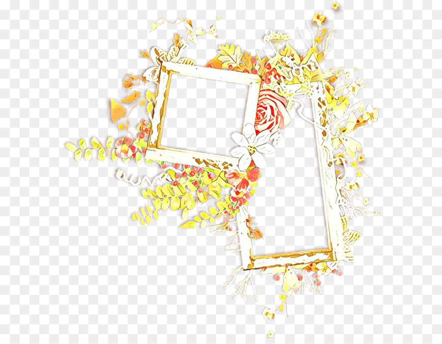 Cadre Décoratif，Fleurs PNG