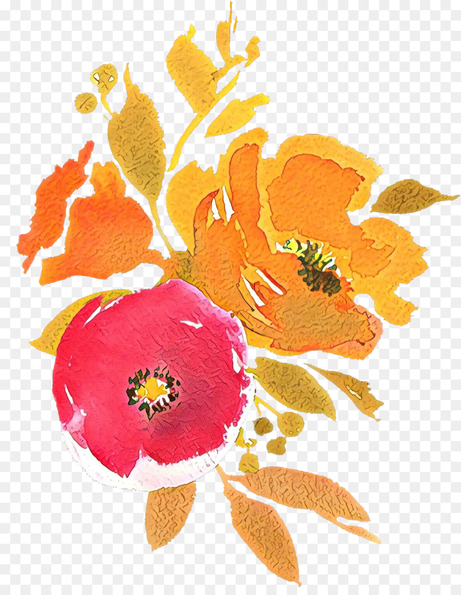 Orange，Fleur PNG