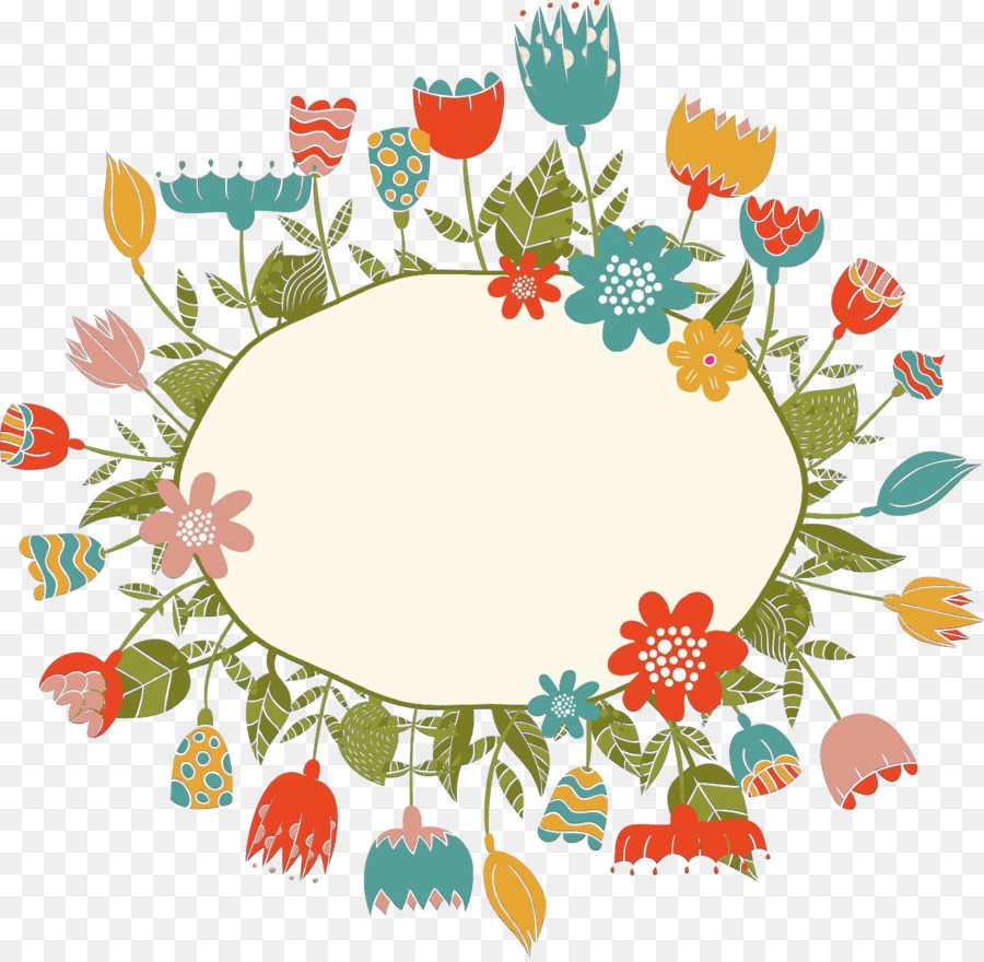 Couronne Florale，Fleurs PNG