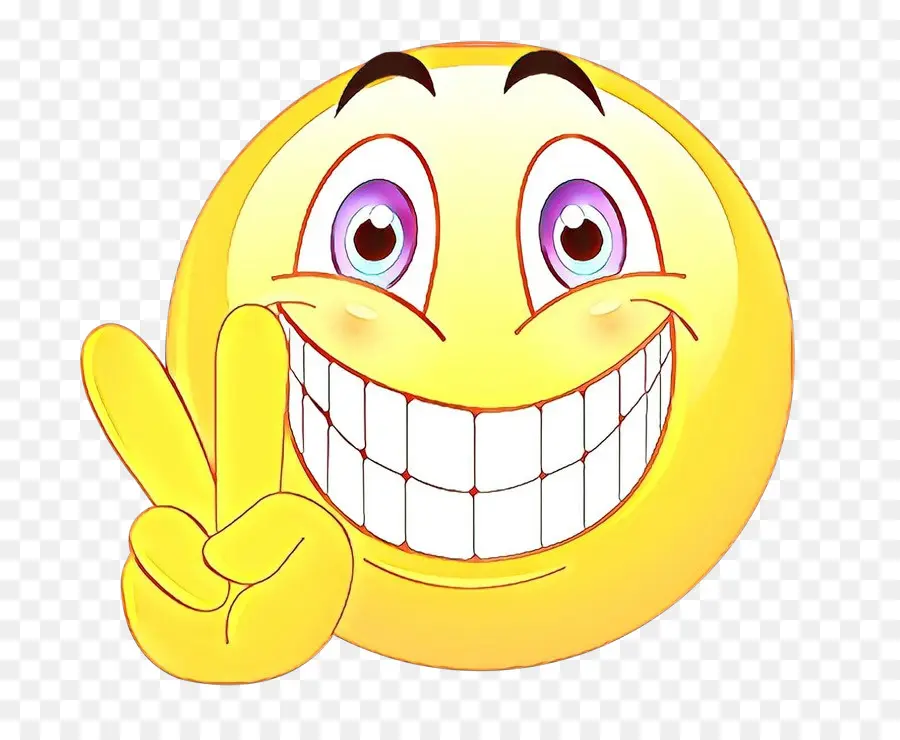 Emoji Clignotant，Souriant PNG