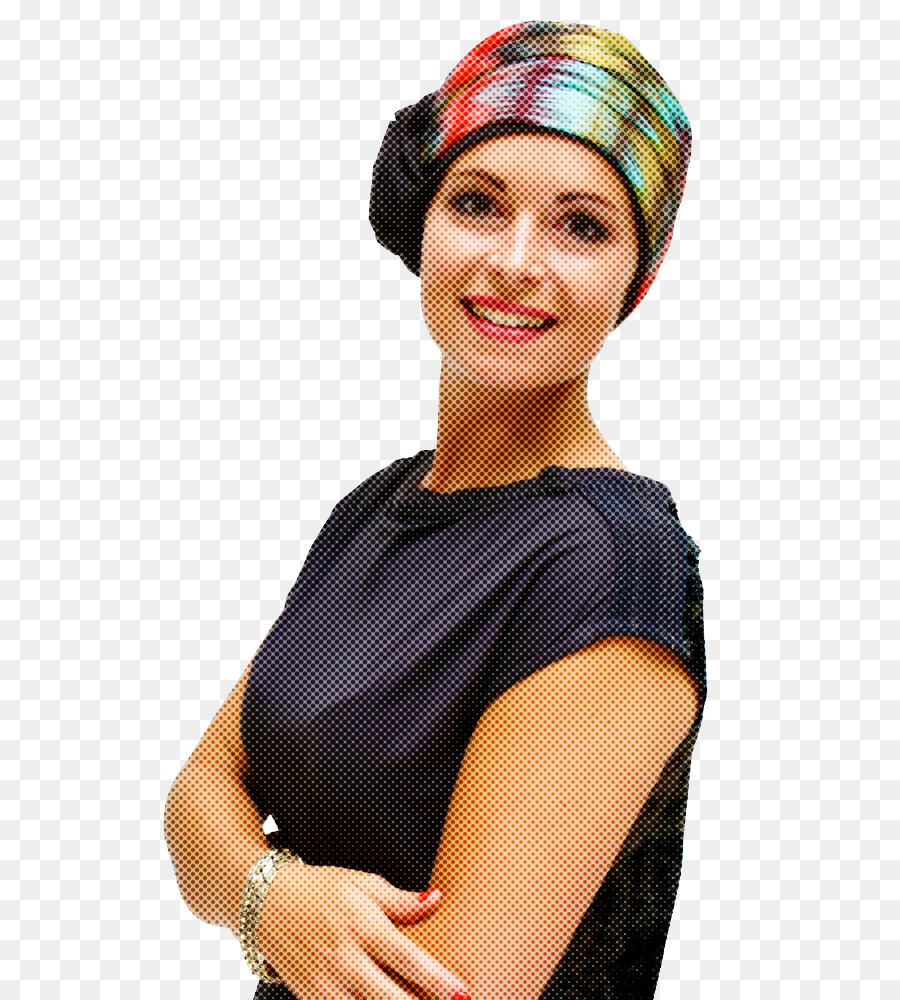 Femme Avec Foulard Coloré，Foulard PNG