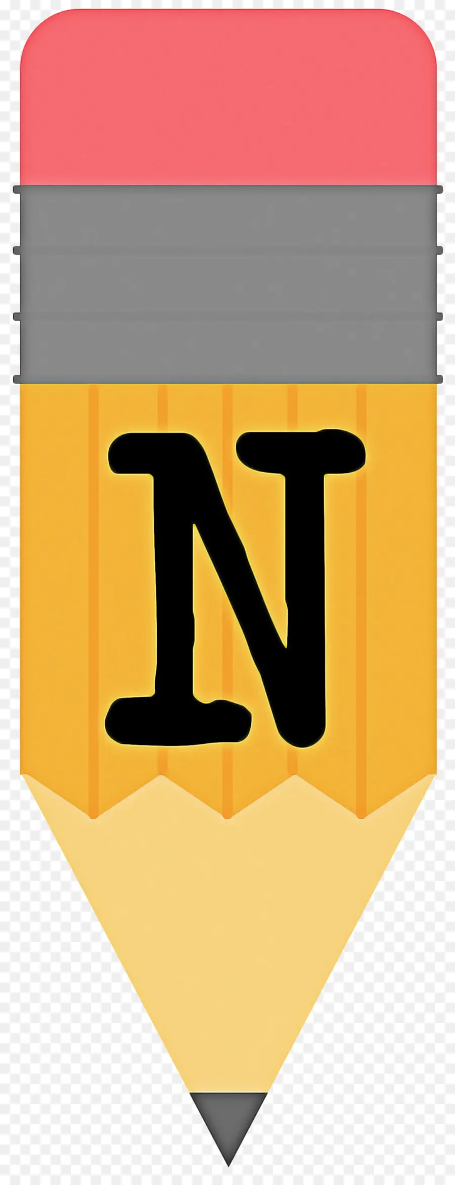 Crayon Avec Lettre N，En écrivant PNG