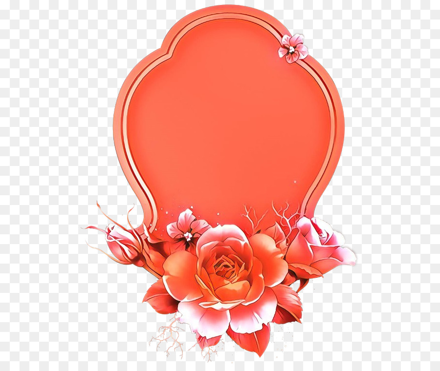 Cadre Rouge，Fleurs PNG