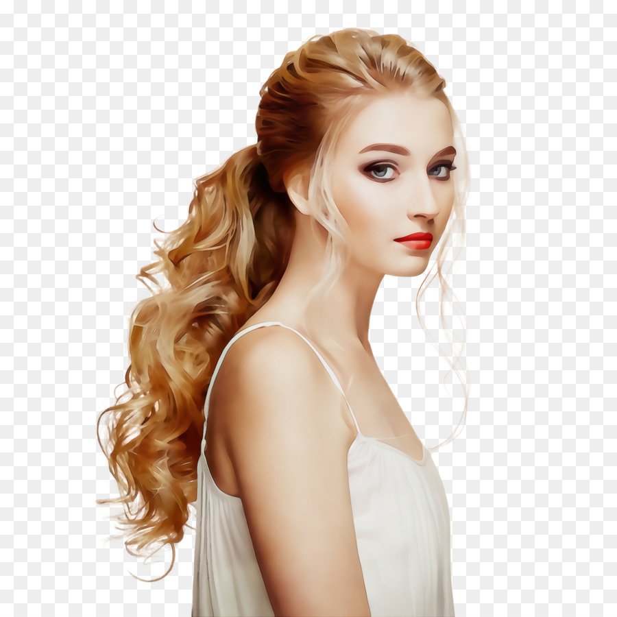 Femme Blonde，Portrait PNG