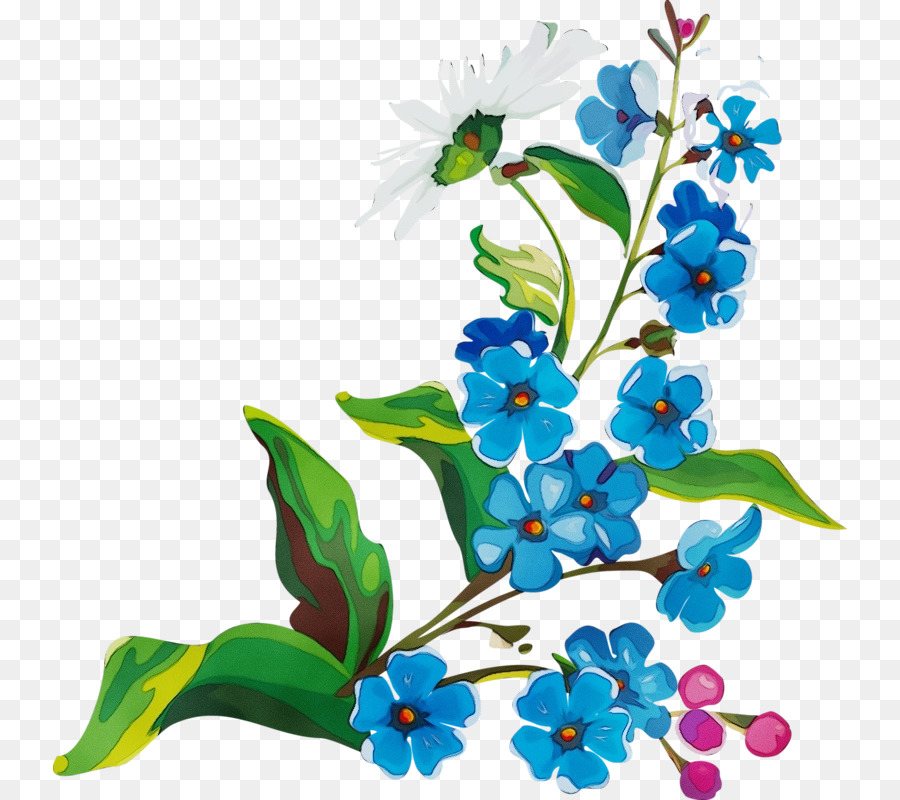 Fleurs Bleues，Fleurir PNG