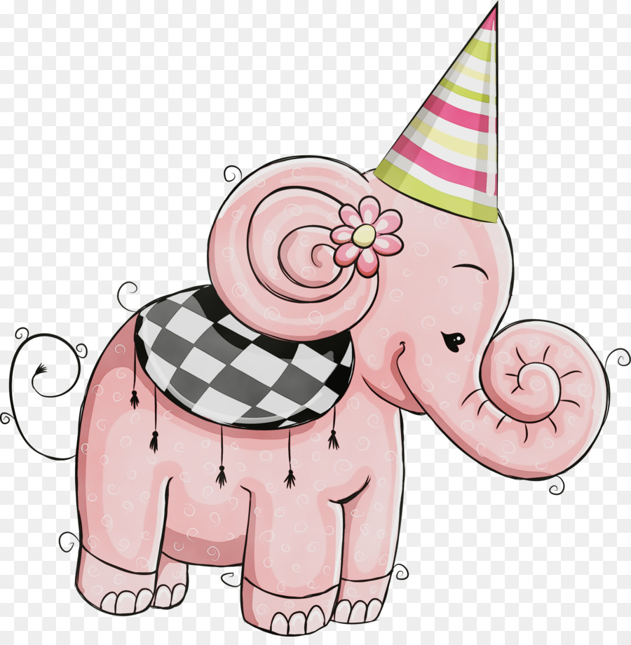 éléphant，Rose PNG