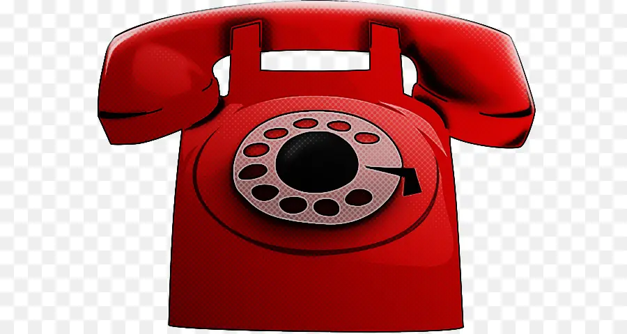 Téléphone Rouge，Cadran Rotatif PNG